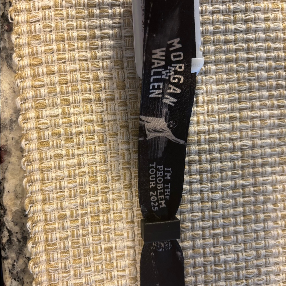 Morgan Wallen Tour 2025 Black Wristband